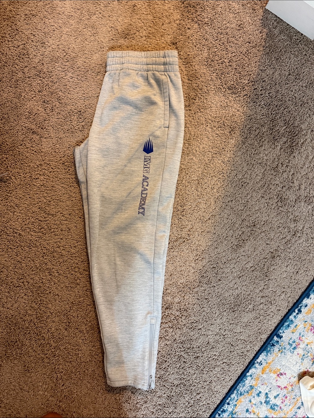 Under Armour Gray Sweatpants with Blue Logo